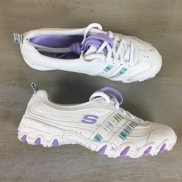 skechers women's lace up sneakers